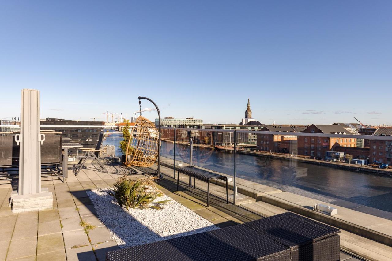 Luxury Harbourfront Penthouse With Private Rooftop Kopenhagen Bagian luar foto