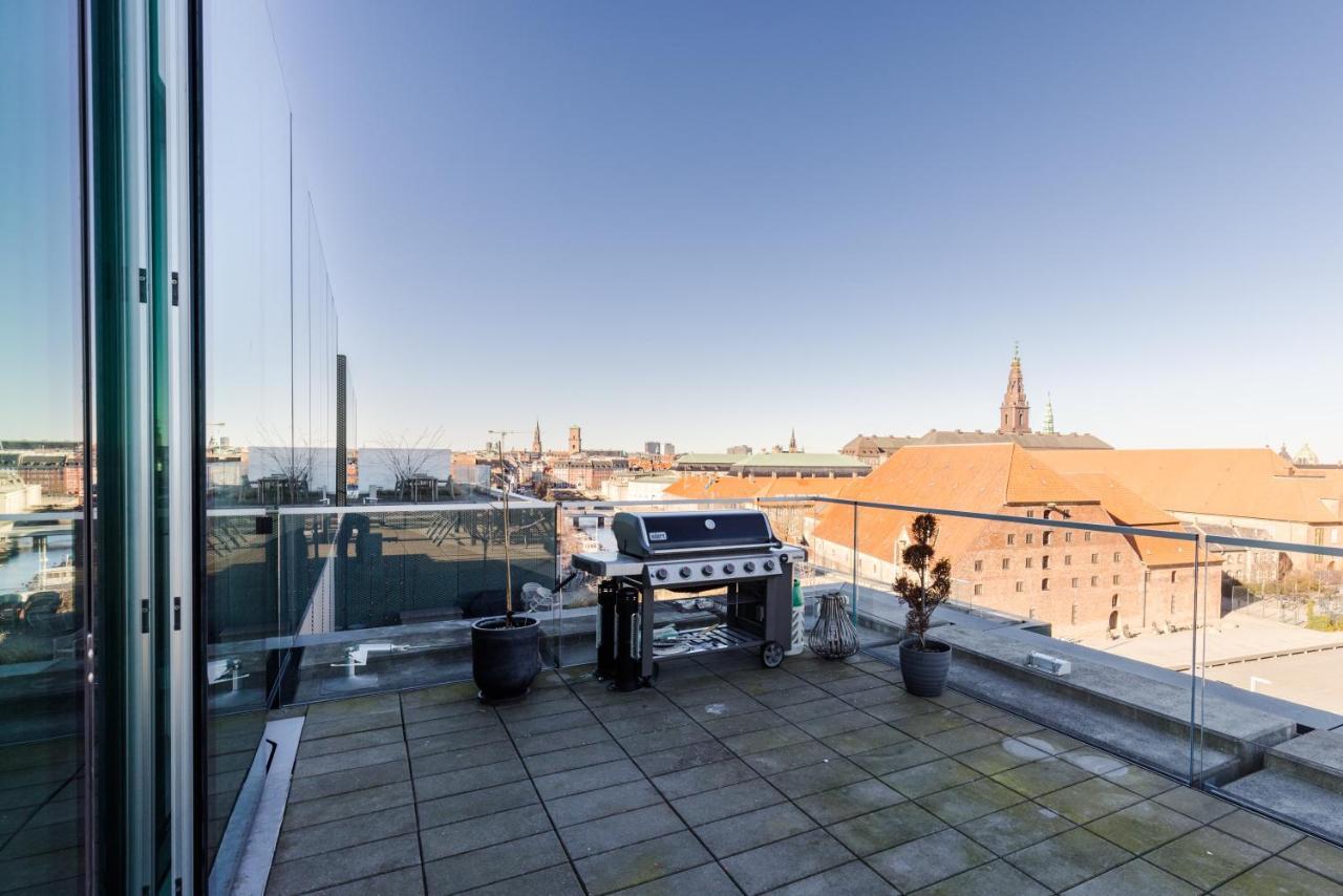 Luxury Harbourfront Penthouse With Private Rooftop Kopenhagen Bagian luar foto