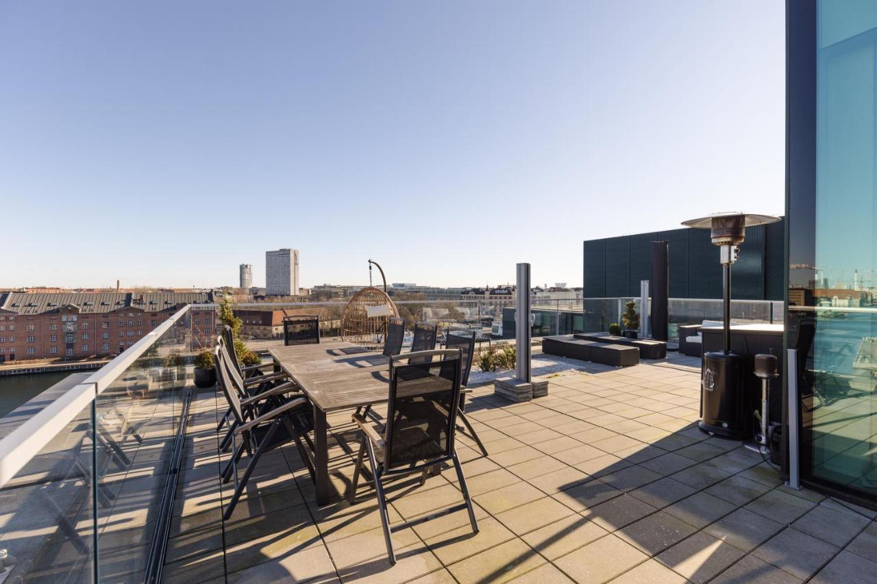 Luxury Harbourfront Penthouse With Private Rooftop Kopenhagen Bagian luar foto